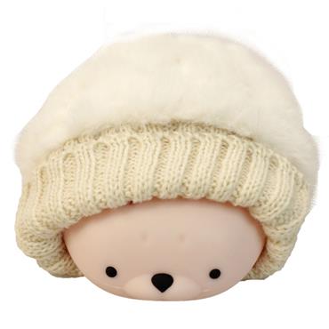 HOT WATER BOTTLE - & COVER SILICON SEAL WHITE