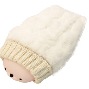 HOT WATER BOTTLE - & COVER SILICON SEAL WHITE