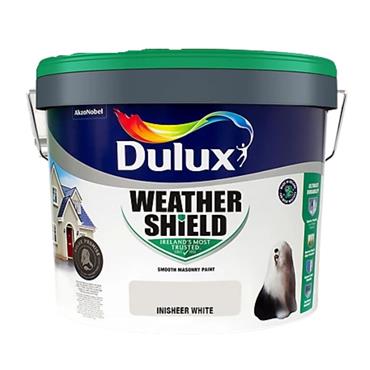 Dulux Weathershield Smooth Masonry Inisheer White 10L