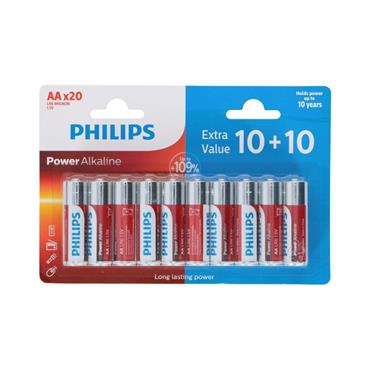 Philips Battery LR6/AA 10+10pk