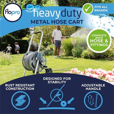 FlOPRO HOSE CART FLOPRO  50M CART METAL + 50MTR HOSE