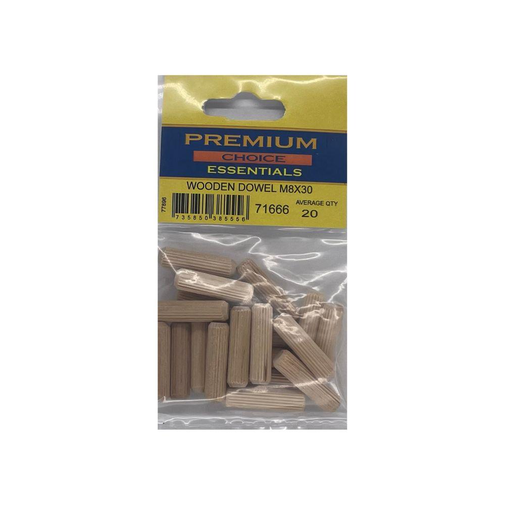 Premium Choice Wooden Dowel M8 x 30 Topline Murtaghs Ashbourne Co