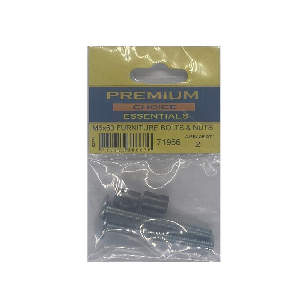 Premium Choice Furniture Bolts & Nuts M6 x 60mm Topline Murtaghs Ashbourne Co. Meath