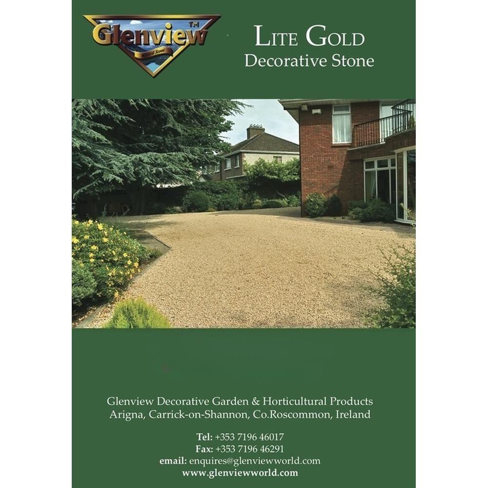Glenview Decorative Stone Litegold 14mm 25kg Topline Murtaghs Irish