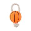 Pet Comfort Dog Toy Basketball with Rope