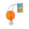 Pet Comfort Dog Toy Basketball with Rope