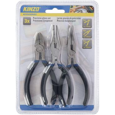 Kinzo Pliers Mini Precision 3pc