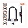 Black & Decker U-lock Bicycle, Motorcycle & Scooter Lock 14mm Diameter 3 Spare Keys Black