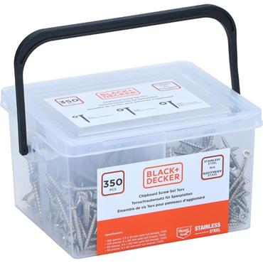 Black & Decker Chipboard screw set SS