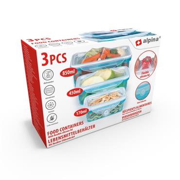 Alpina Food Storage Box 2as 3pc