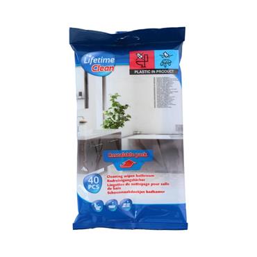 Lifetime Clean Cleaning wipes bathroom 40pc