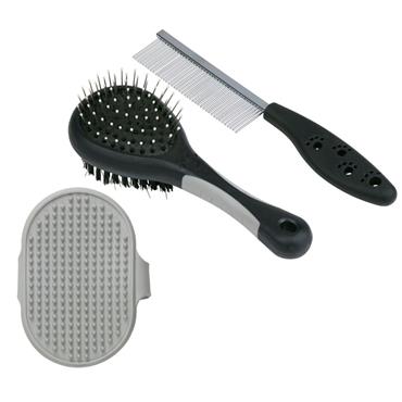Pet Treatment Pet Hair Remover Brush & Comb Set 3pc