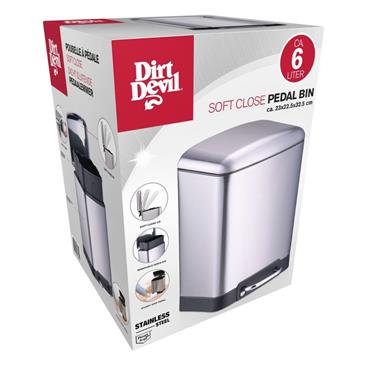 Dirt Devil Pedal Bin Soft Close 6L