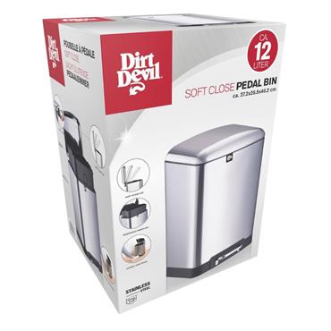 Dirt Devil Pedal Bin Soft Close 12L