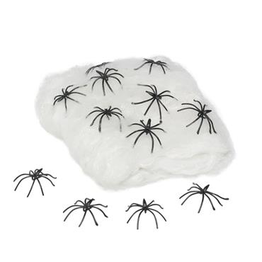 ARTICASA Halloween Stretch Spider Web With Spiders