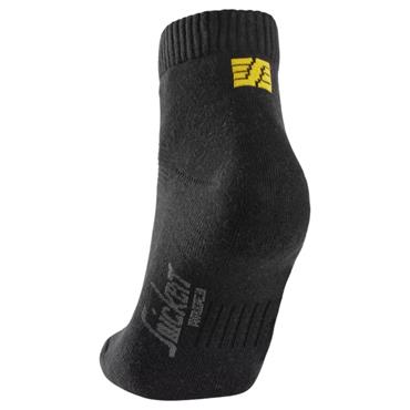 Snickers Socks Cotton Low Black 3pk