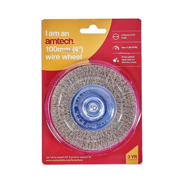 AMTECH WIRE WHEEL 4" 