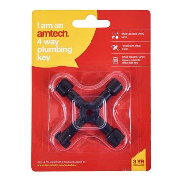 AMTECH PLUMBING  KEY 4WAY