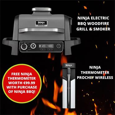 Ninja BBQ Electric Grill & Smoker with Thermometer