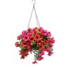 HANGING BASKET PANSY RED NEARLY NATURAL