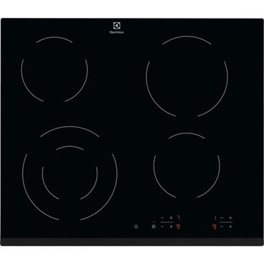 ELECTROLUX ELECTRIC HOB - 4 ZONE BUILT IN BLK 590X520, BUILT IN 38x560x490	