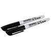 Faithfull Marker Pen Fibre Tip Black 2pk