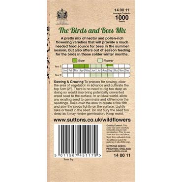 Sutton Seeds Birds and Bee Mix