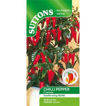 Sutton Seeds Chilli Pepper Apache