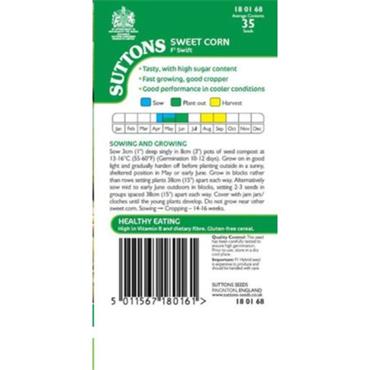 Sutton Seeds Sweet Corn Swift