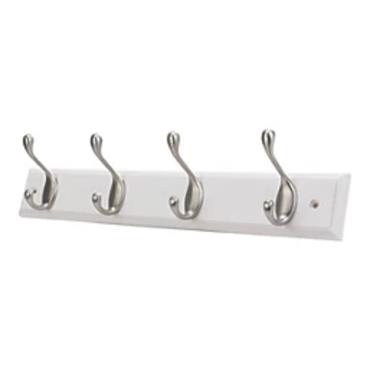 HOOK BOARD 4 CHROME HOOK WHITE