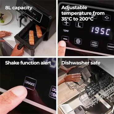 KENWOOD DUAL AIR FRYER 8L