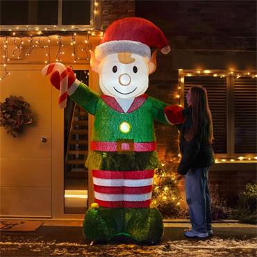 INFLATABLE ELF PLUSH 2.45