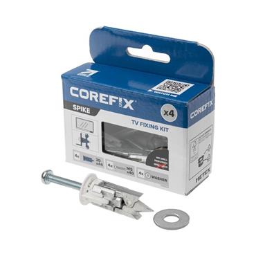 COREFIX FIXING P/BOARD SCREWS 5X40 4PK SPIKE