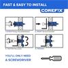COREFIX FIXING P/BOARD SCREWS 5X40 24PK SPIKE