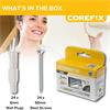 COREFIX FIXING UNIVER PLUG SCREWS 6X36 24PK