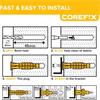 COREFIX FIXING UNIVER PLUG SCREWS 6X36 24PK