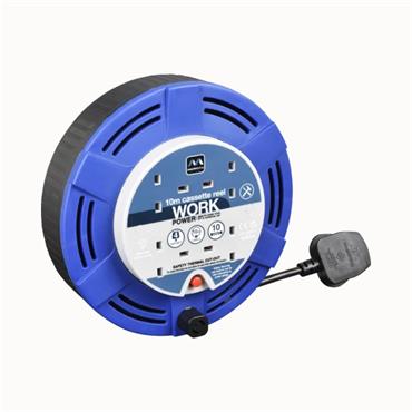 MASTERPLUG CABLE REEL - 10MTR 4 SOCKETS  