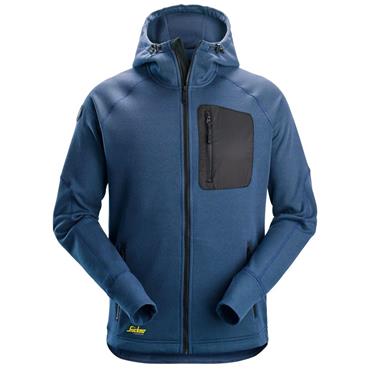 Snickers Fleece Hoodie Flexiwork Deep Blue 8041
