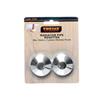 ROSETTES PLASTIC TROJAN CHROME 2PK