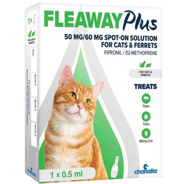 FLEAWAY PLUS  CAT & FERRETS 50mg  1S