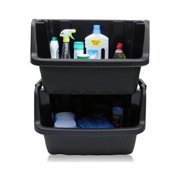STRATA STORAGE TOOL CRATE  STACKABLE H/DUTY BLK