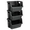 STRATA STORAGE TOOL CRATE  STACKABLE H/DUTY BLK