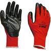 GLOVES SCAN RED PALM DIPPED S9
