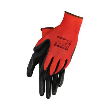 SCAN GLOVES RED PALM DIPPED S10