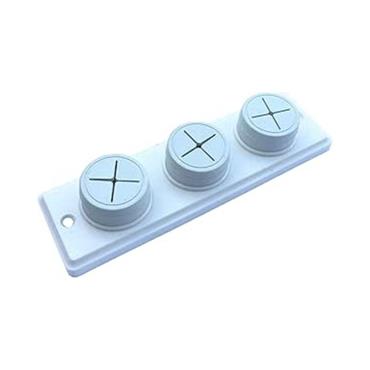 Cloth Holder 3 Hole White Holder