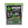 Spader Wood Screws Holdfast 5.0 x 80mm 400pk