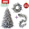National Tree Company Snowy Dorchester Slim Elegance Set