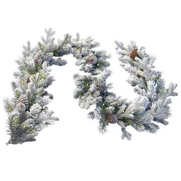  National Tree Company Snowy Dorchester Winter Wonderland Set 