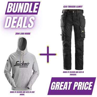 Snickers 6241 Trousers & 2894 Hoodie Bundle
