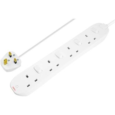 Masterplug Extension Lead Switched 4G 2m